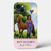 Grondige paarden in pasta Case-Mate iPhone case (Achterkant)