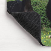 Grondige paarden op het veld Bloem Muismat (Hoek)