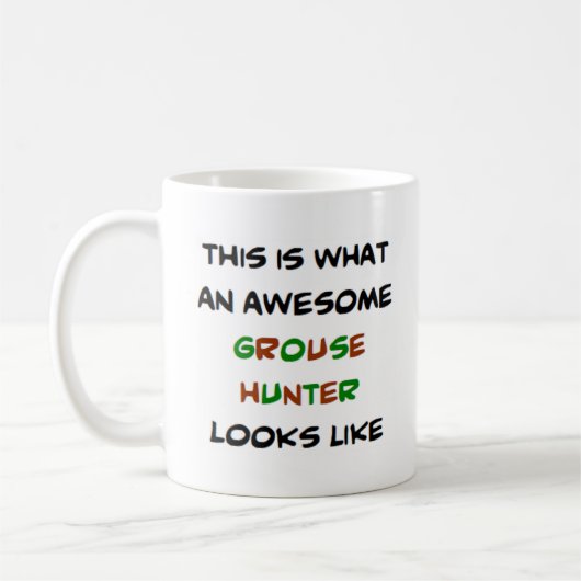 grondjager, geweldige koffiemok (Links)