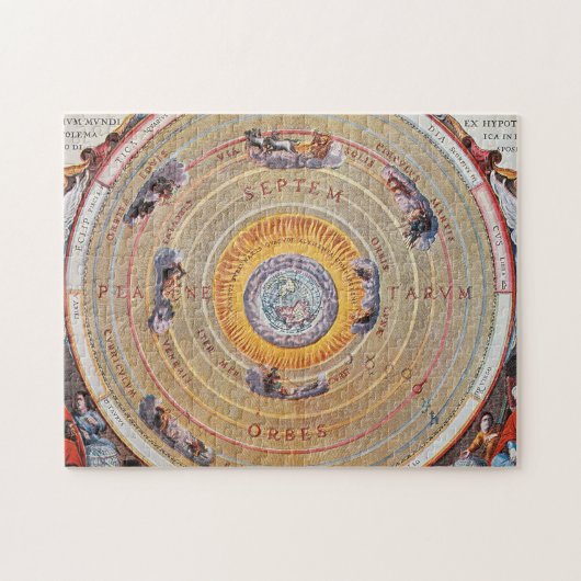Grondkaart gebaseerd op de theorieën van Ptolemy | Legpuzzel (Horizontaal)