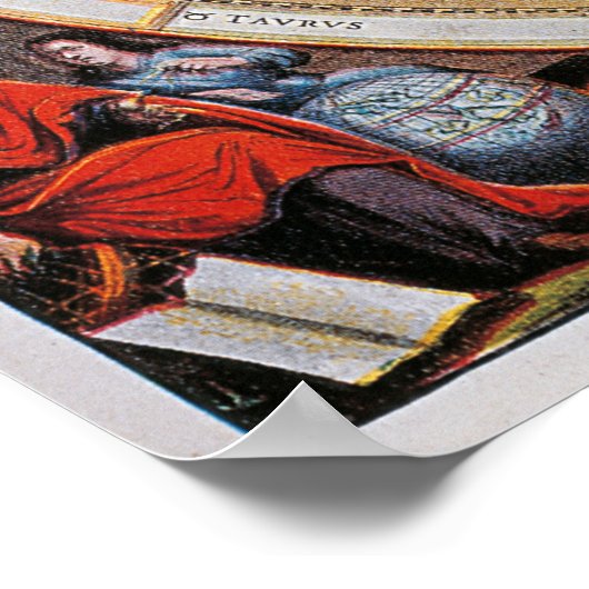 Grondkaart gebaseerd op de theorieën van Ptolemy | Poster (Hoek)