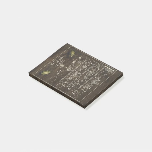 Grondkever en scarabee van Mira Calligraphiae Post-it® Notes (Schuin)