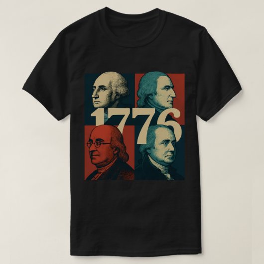Grondleggers van 1776 t-shirt (Design voorkant)