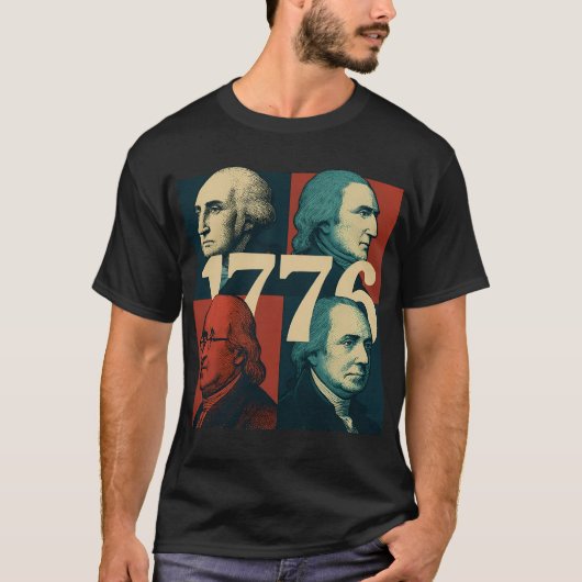 Grondleggers van 1776 t-shirt (Voorkant)