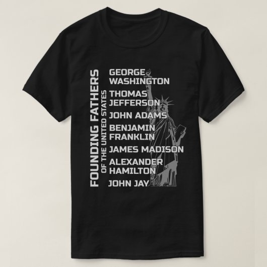 Grondleggers van de Verenigde Staten T-shirt (Design voorkant)