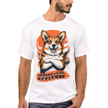Grondniveau Attitude - Grappige Corgi