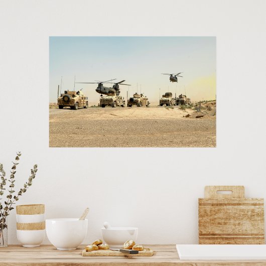 Grondoperatie Irak poster (Keuken)