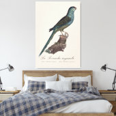 Grondparkiet of Moerasparkiet, Pezoporus Wallicus Canvas Afdruk (Insitu (Slaapkamer))