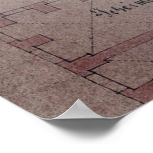 Grondplan Dresden Green Vault Grünes Gewölbe Poster