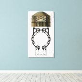 Grondplan en gevel van het Pantheon, Rome, van Canvas Afdruk (Insitu (Houten vloer))