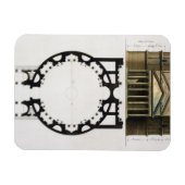 Grondplan en gevel van het Pantheon, Rome, van Magneet (Horizontaal)