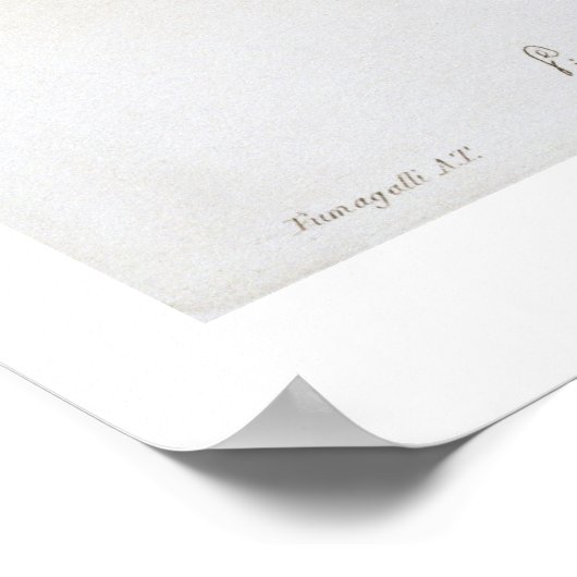 Grondplan en gevel van het Pantheon, Rome, van Poster (Hoek)