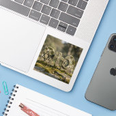 Grondslagen Van Het Geloof – Heilige Architectuur Sticker (Laptop met iPhone)