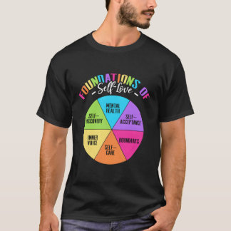 Grondslagen van Zelfliefde Acceptatie Ontdekking Z T-shirt