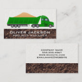 Grondstoffen voor de bouw van voertuigen visitekaartje (Voorkant / Achterkant)