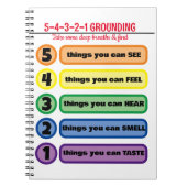 Grondtechniek voor angst/stress 5 zintuigen notitieboek (Voorkant)