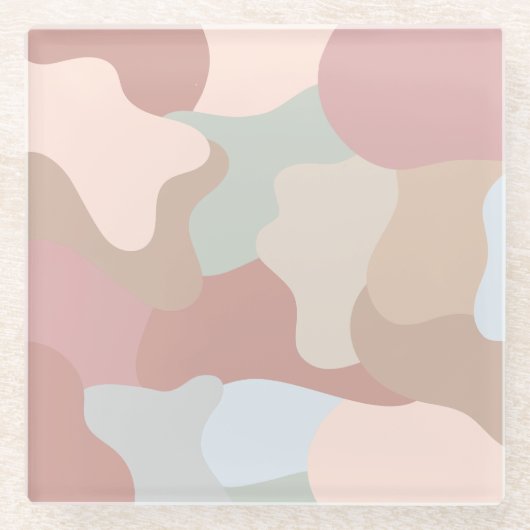 grondtoonvormen glazen onderzetter (Voorkant)