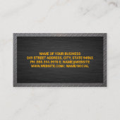 Grondverzet | Constructielogo Visitekaartje (Achterkant)