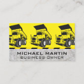 grondverzet | Voertuigen voor bouwmachines Visitekaartje (Voorkant)