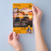 Grondwerkbedrijf Flyer (Hand)