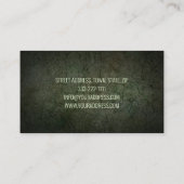 Grondwerken Landschapsarchitect Donkergroen Visitekaartje (Achterkant)