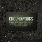 Grondwerken Landschapsarchitect Donkergroen Visitekaartje