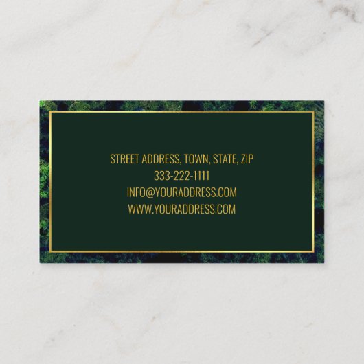 Grondwerken Landschapsarchitect Groen & Blauw Visitekaartje (Achterkant)