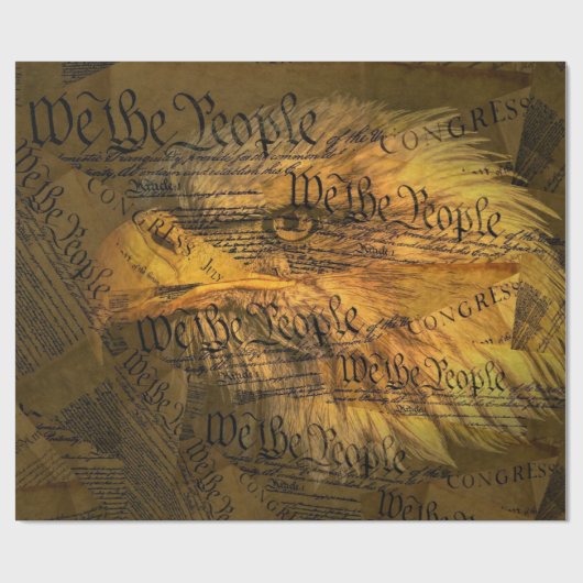 Grondwet American Bald Eagle Cadeaupapier (Vlak)