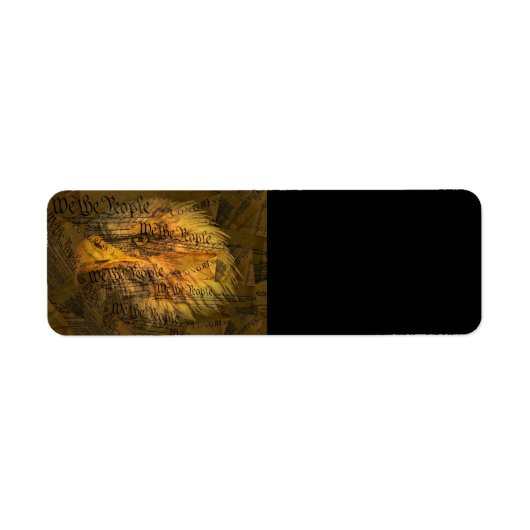 Grondwet American Bald Eagle Etiket (Voorkant)