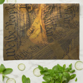 Grondwet American Bald Eagle Theedoek (Gevouwen)