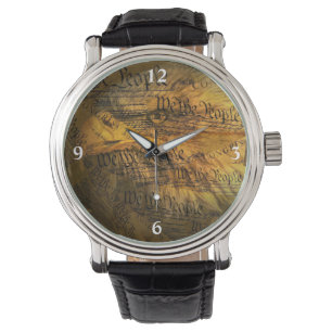 Grondwet American Bald Eagle Watch Horloge