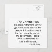 Grondwet Briefkaart (Voorkant / Achterkant)