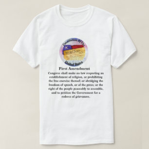 Grondwet Eerste amendement.....Het Congres T-shirt