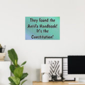 Grondwet Het Antifa Handboek Poster (Thuiskantoor)