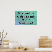 Grondwet Het Antifa Handboek Poster (Keuken)