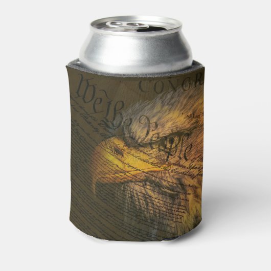 Grondwet met Bald Eagle Blikjeskoeler (Blikje Achterkant)