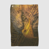 Grondwet met Bald Eagle Golfhanddoek (Voorkant)