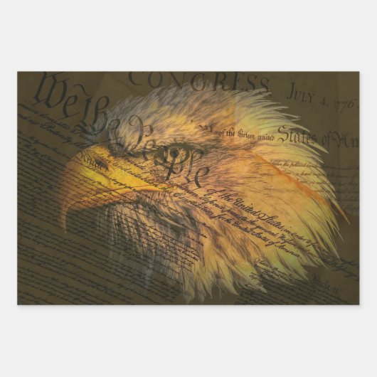 Grondwet met Bald Eagle Inpakpapier Vel (Voorkant 2)