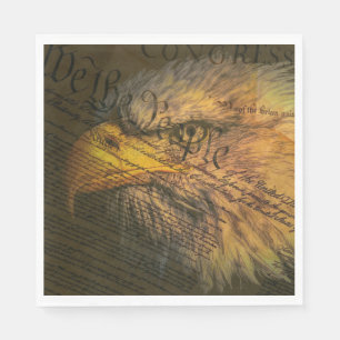 Grondwet met Bald Eagle Servet