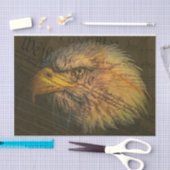 Grondwet met Bald Eagle Tissuepapier (Craft)