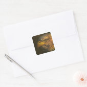Grondwet met Eagle Vierkante Sticker (Envelop)