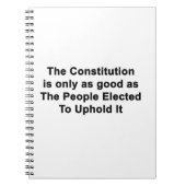 grondwet net zo goed als het Notitieboek van gekoz (Voorkant)