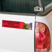 Grondwet? Niemand heeft daar tijd voor. Bumpersticker (Op Truck)