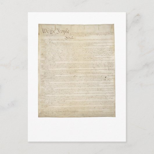 Grondwet - preambule - artikel I Briefkaart (Voorkant)