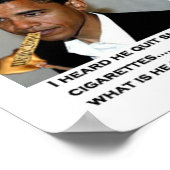 Grondwet roken Obama Poster (Hoek)