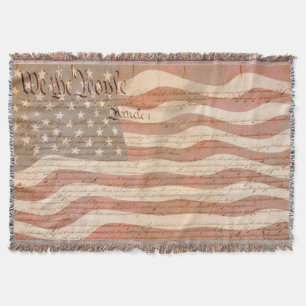 Grondwet van de Verenigde Staten Amerikaanse vlag Deken
