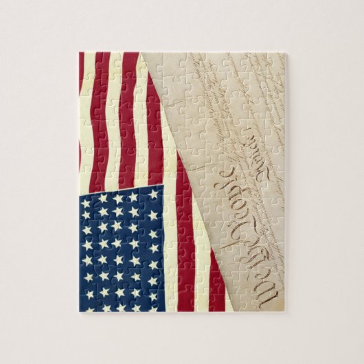 Grondwet van de Verenigde Staten, Amerikaanse vlag Legpuzzel (Verticaal)