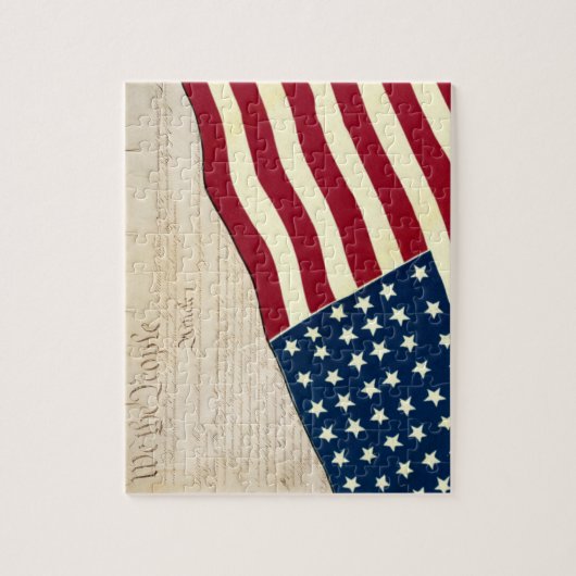 Grondwet van de Verenigde Staten, Amerikaanse vlag Legpuzzel (Verticaal)
