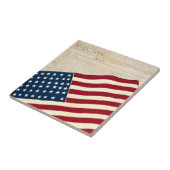 Grondwet van de Verenigde Staten, Amerikaanse vlag Tegeltje (Zijkant)
