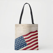 Grondwet van de Verenigde Staten, Amerikaanse vlag Tote Bag (Voorkant)